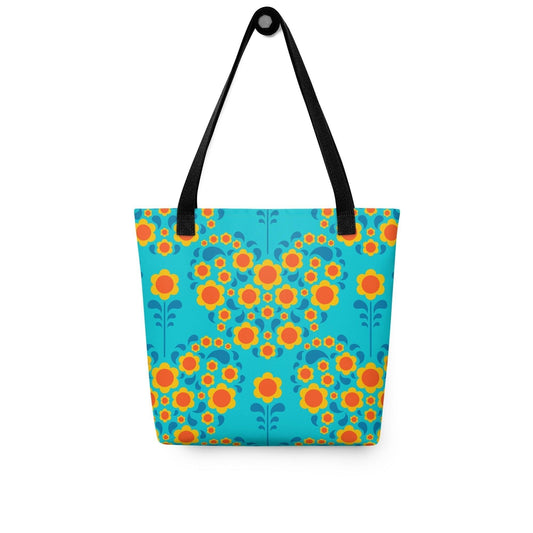 HEARTBEAT orange blue - Tote Bag | SHALMIAK