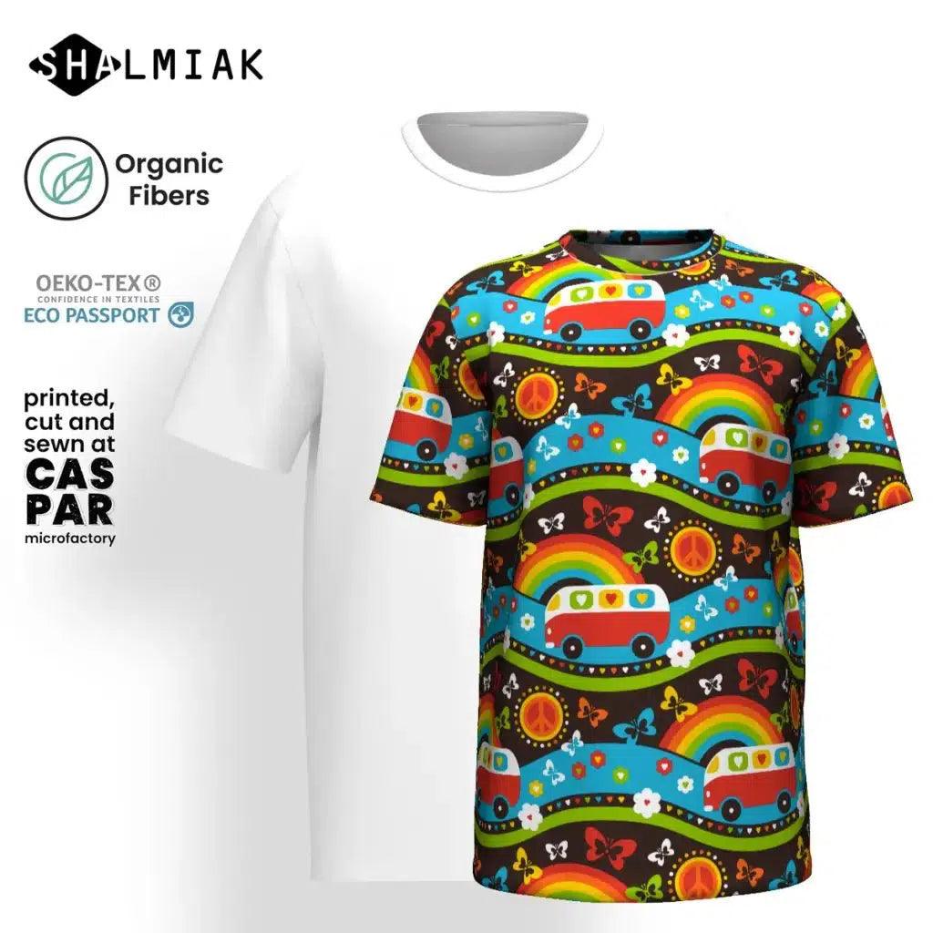 HIPPIE DAY rainbow - Organic Cotton T-Shirt | SHALMIAK
