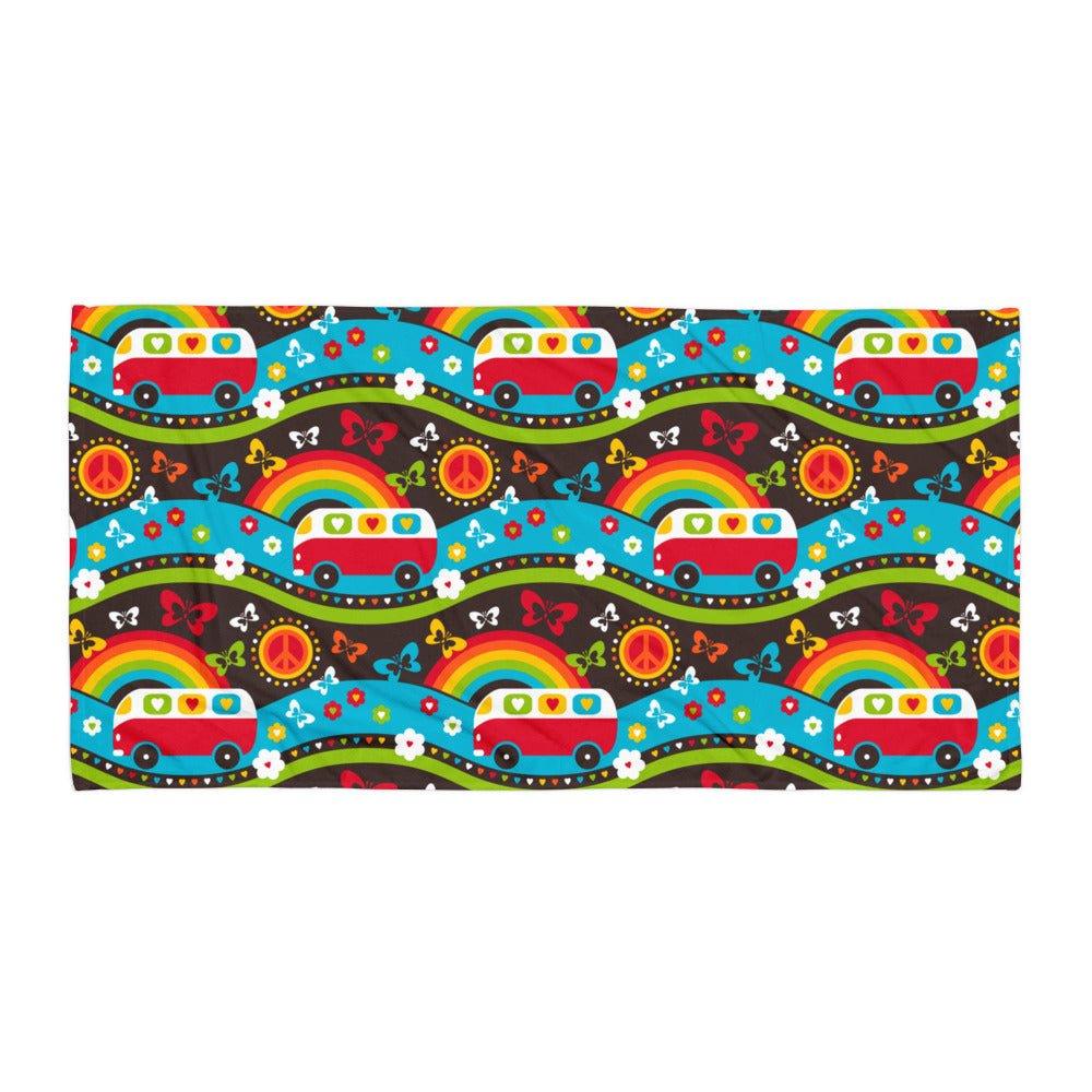 HIPPIE DAY rainbow - Towel