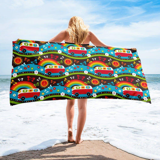 HIPPIE DAY rainbow - Towel | SHALMIAK