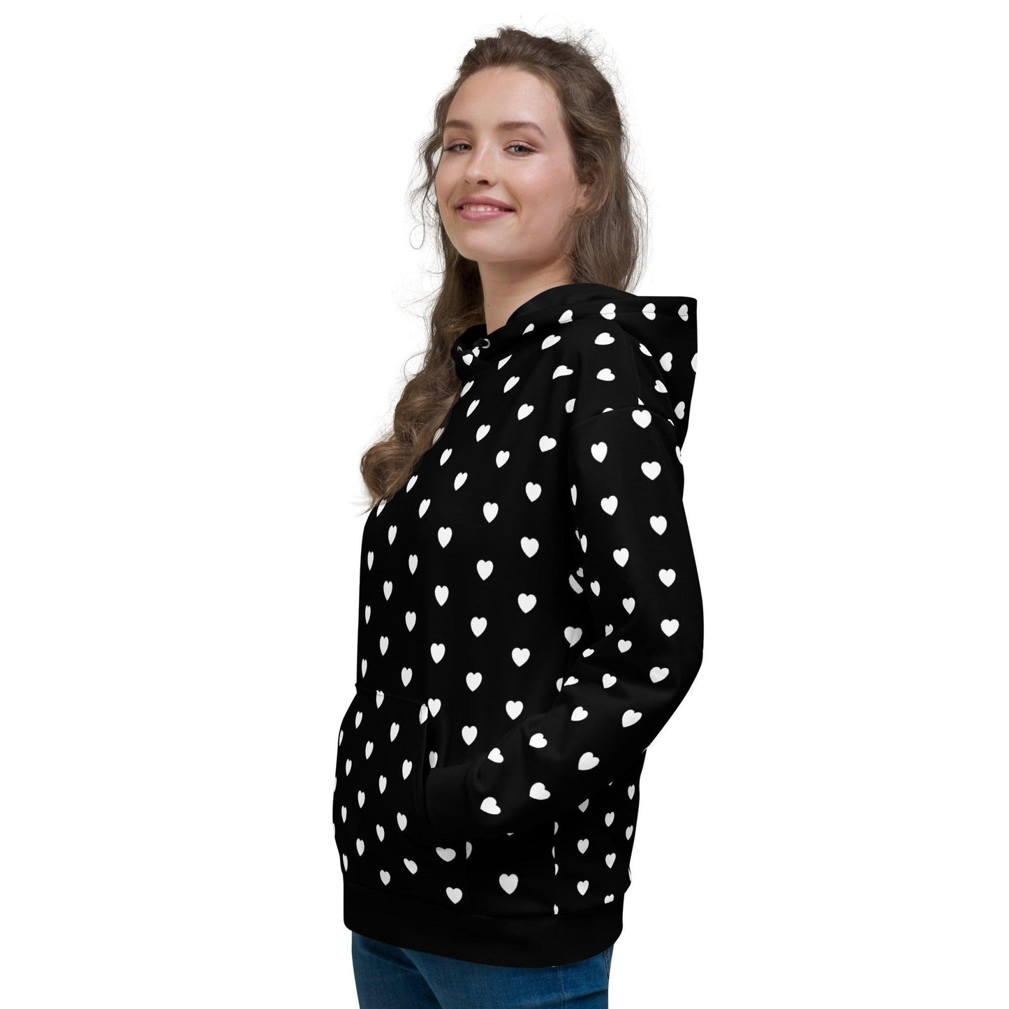 HOODIE - HERTTAHOUND HEARTS bw | SHALMIAK