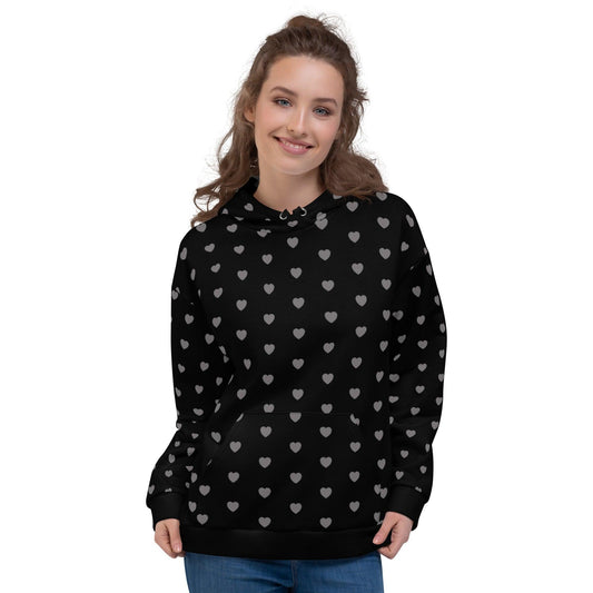 HOODIE - HERTTAHOUND HEARTS grey | SHALMIAK
