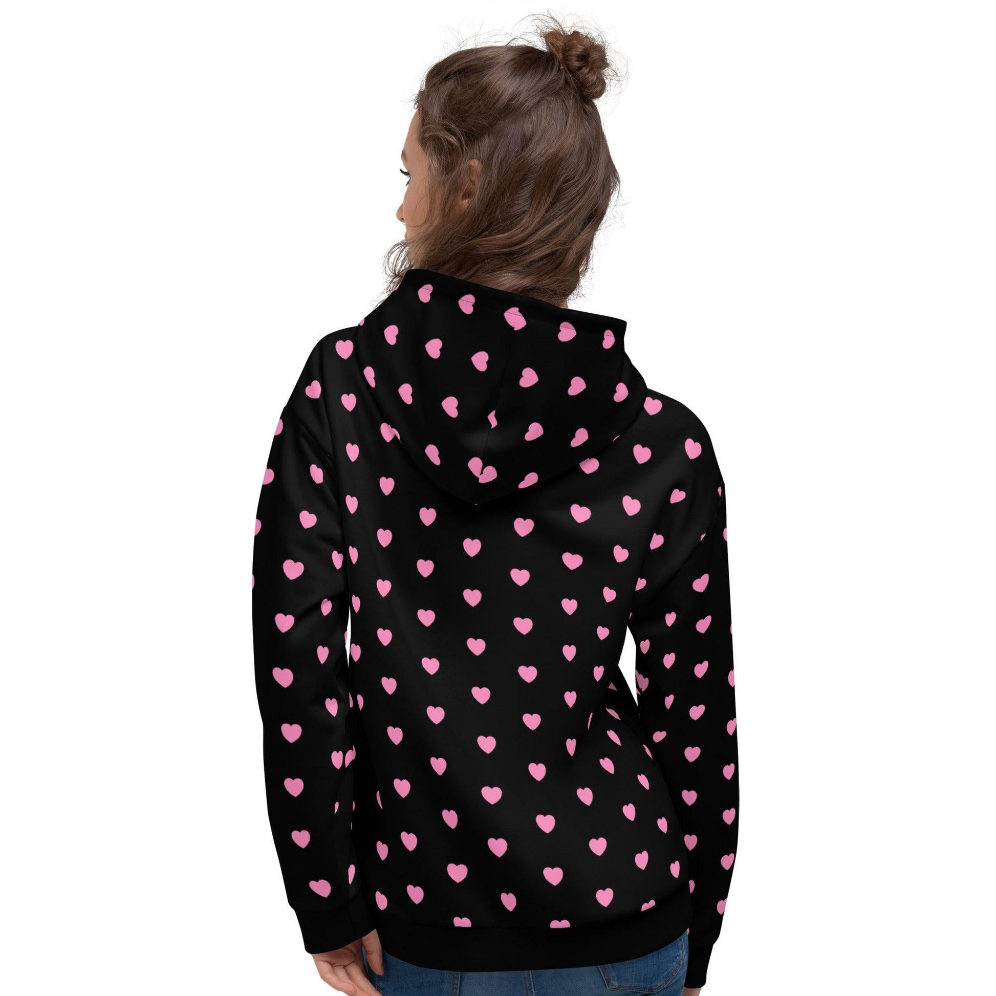 HOODIE - HERTTAHOUND HEARTS pink | SHALMIAK
