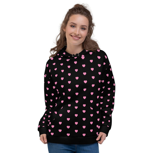 HOODIE - HERTTAHOUND HEARTS pink | SHALMIAK