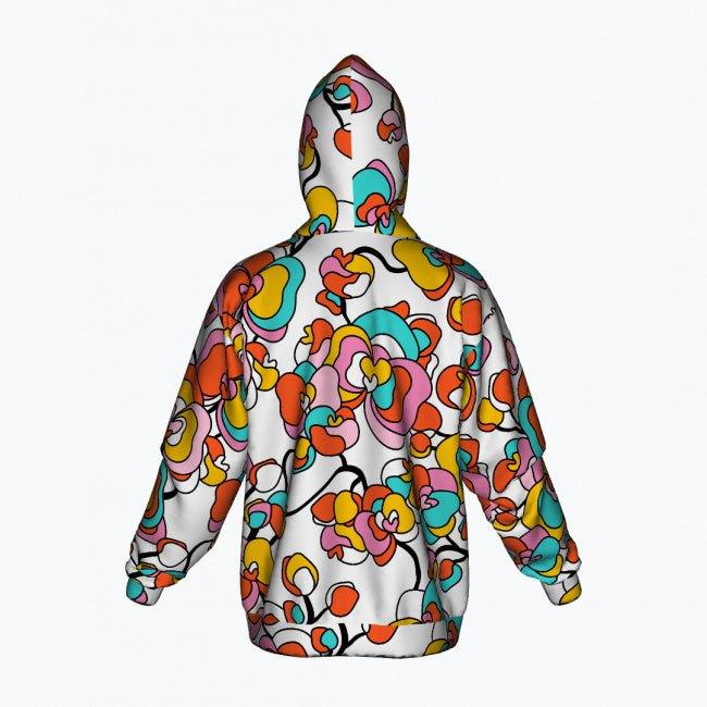 JUBILEE white - Cotton Zipper Hoodie | SHALMIAK
