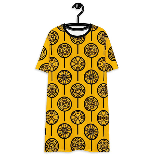 LOLLY yellow - T-Shirt Dress | SHALMIAK