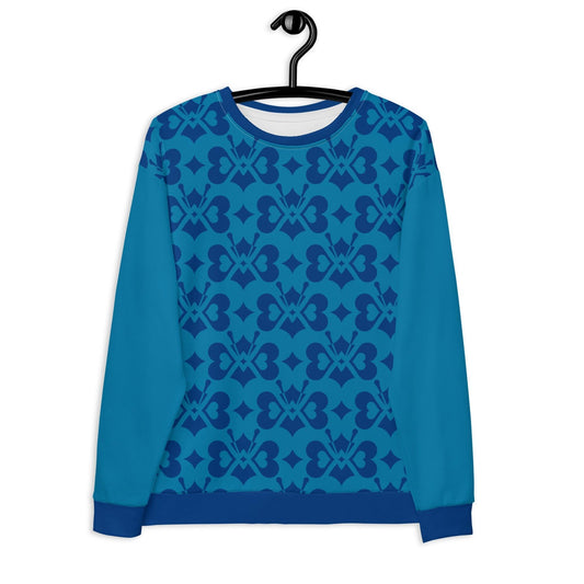 LOVE BUTTERFLY all blue - Sweatshirt | SHALMIAK