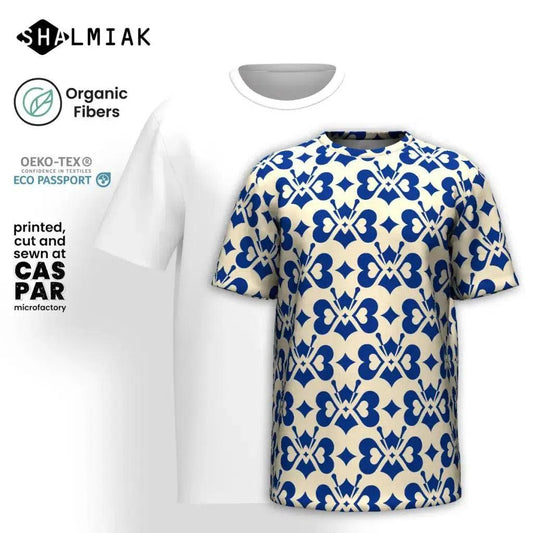 LOVE BUTTERFLY bluelight - Organic Cotton T-Shirt | SHALMIAK