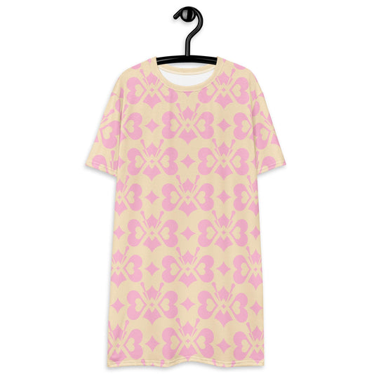 LOVE BUTTERFLY tenderpink - T-Shirt Dress | SHALMIAK