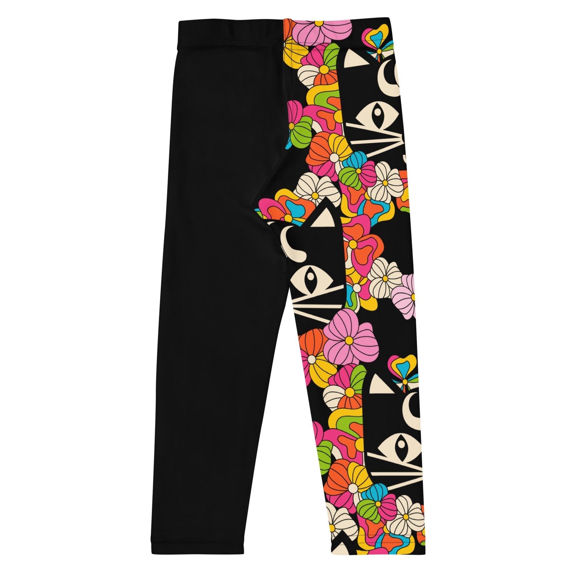 MAGICAT black - Kids' Leggings with black cats | SHALMIAK