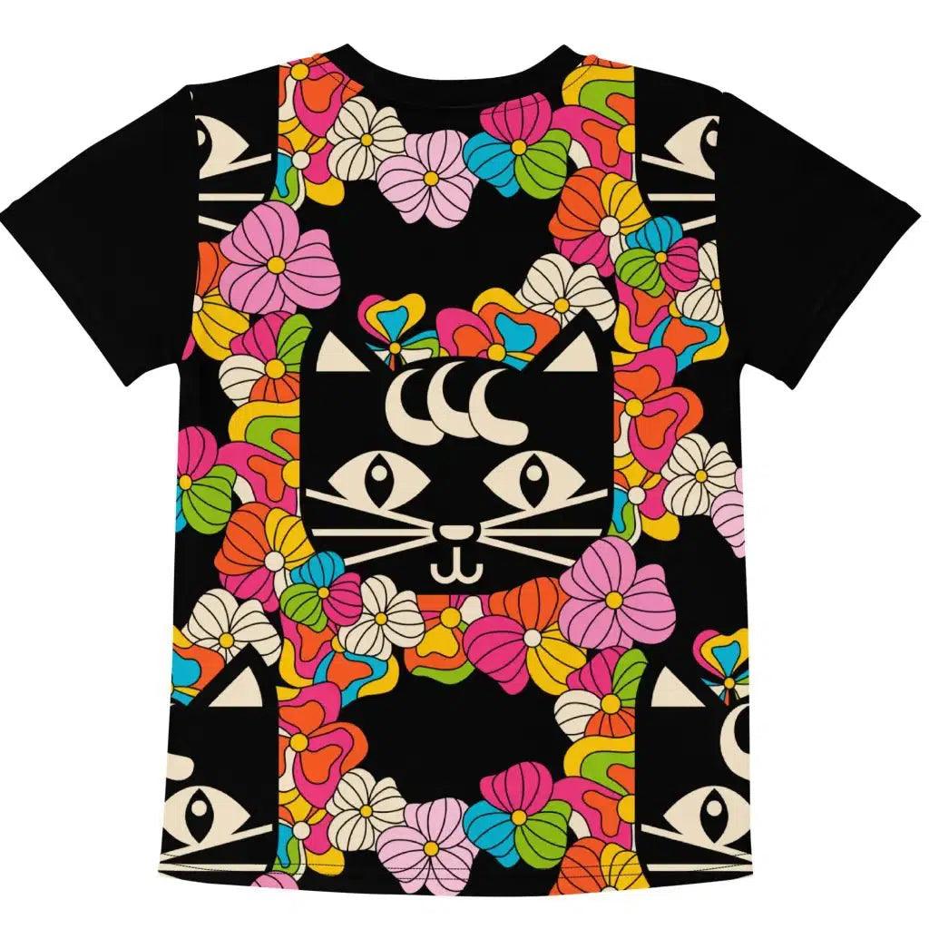 MAGICAT black - Kids' T-Shirt with black cats | SHALMIAK