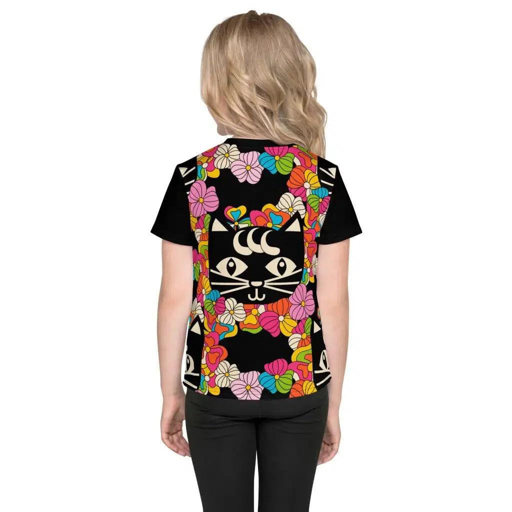 MAGICAT black - Kids' T-Shirt with black cats | SHALMIAK