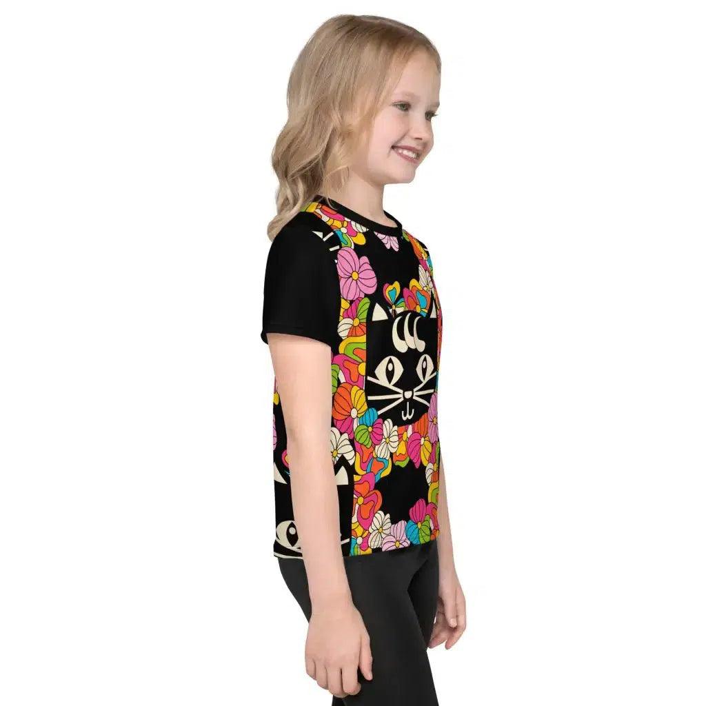 MAGICAT black - Kids' T-Shirt with black cats | SHALMIAK