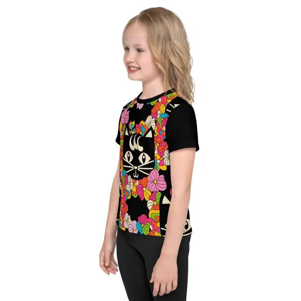 MAGICAT black - Kids' T-Shirt with black cats | SHALMIAK