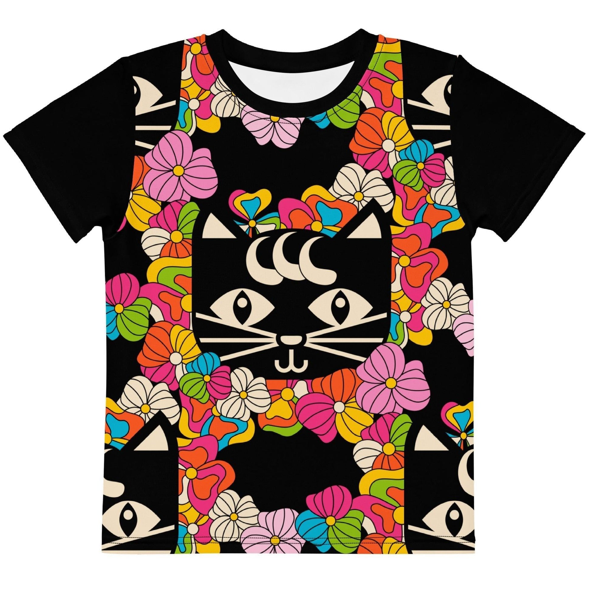 MAGICAT black - Kids' T-Shirt with black cats | SHALMIAK