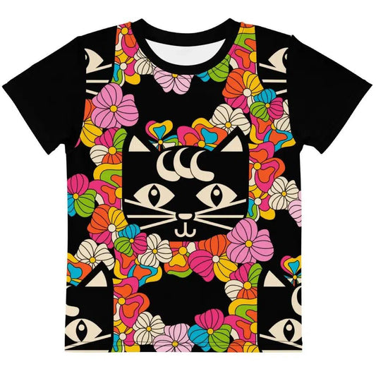 MAGICAT black - Kids' T-Shirt with black cats | SHALMIAK