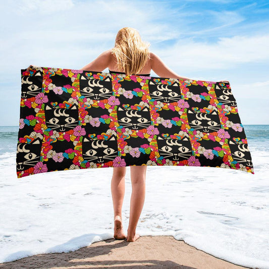 MAGICAT black - Towel | SHALMIAK