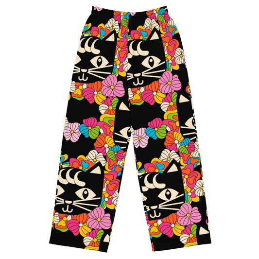 MAGICAT black - Pants with black cats | SHALMIAK