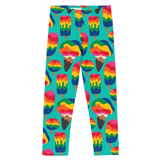 MANIC ICE mint -2- Kids' Leggings | SHALMIAK