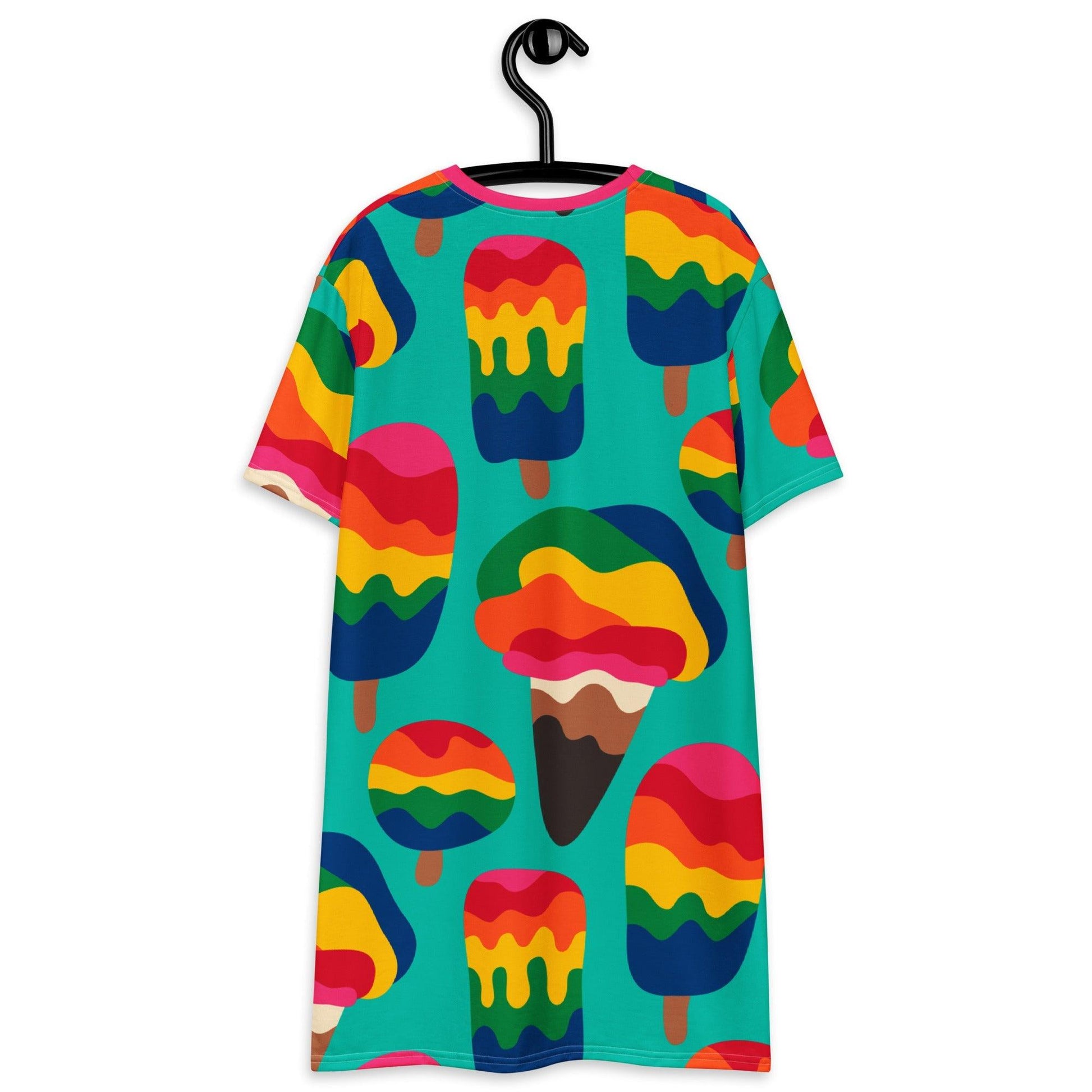 MANIC ICE mint - T-Shirt Dress | SHALMIAK