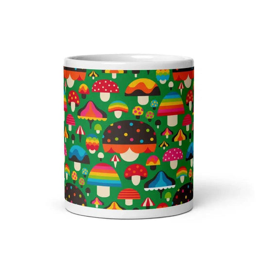 MUSHROOM MANIA green - Mug | SHALMIAK