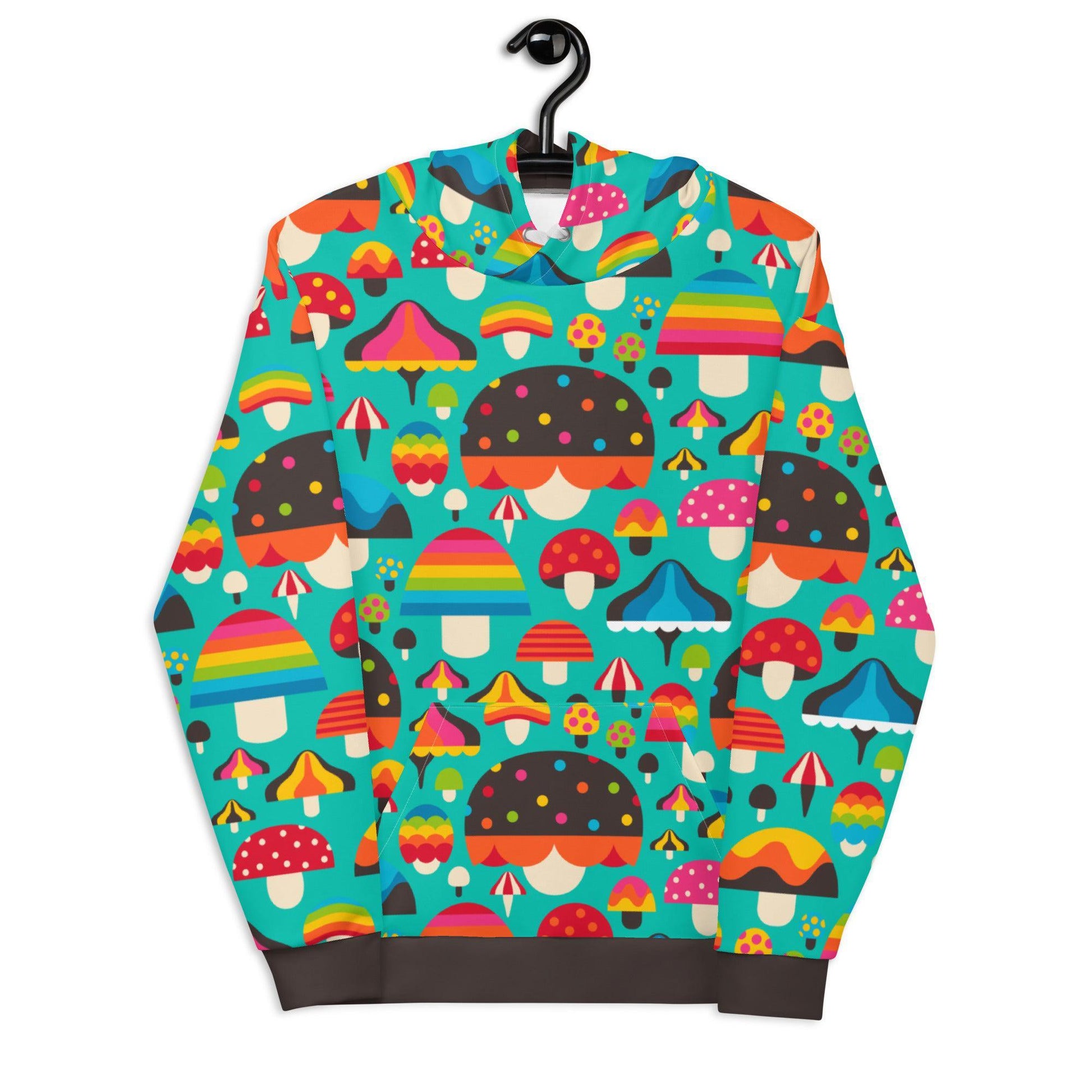 MUSHROOM MANIA mint - Hoodie | SHALMIAK