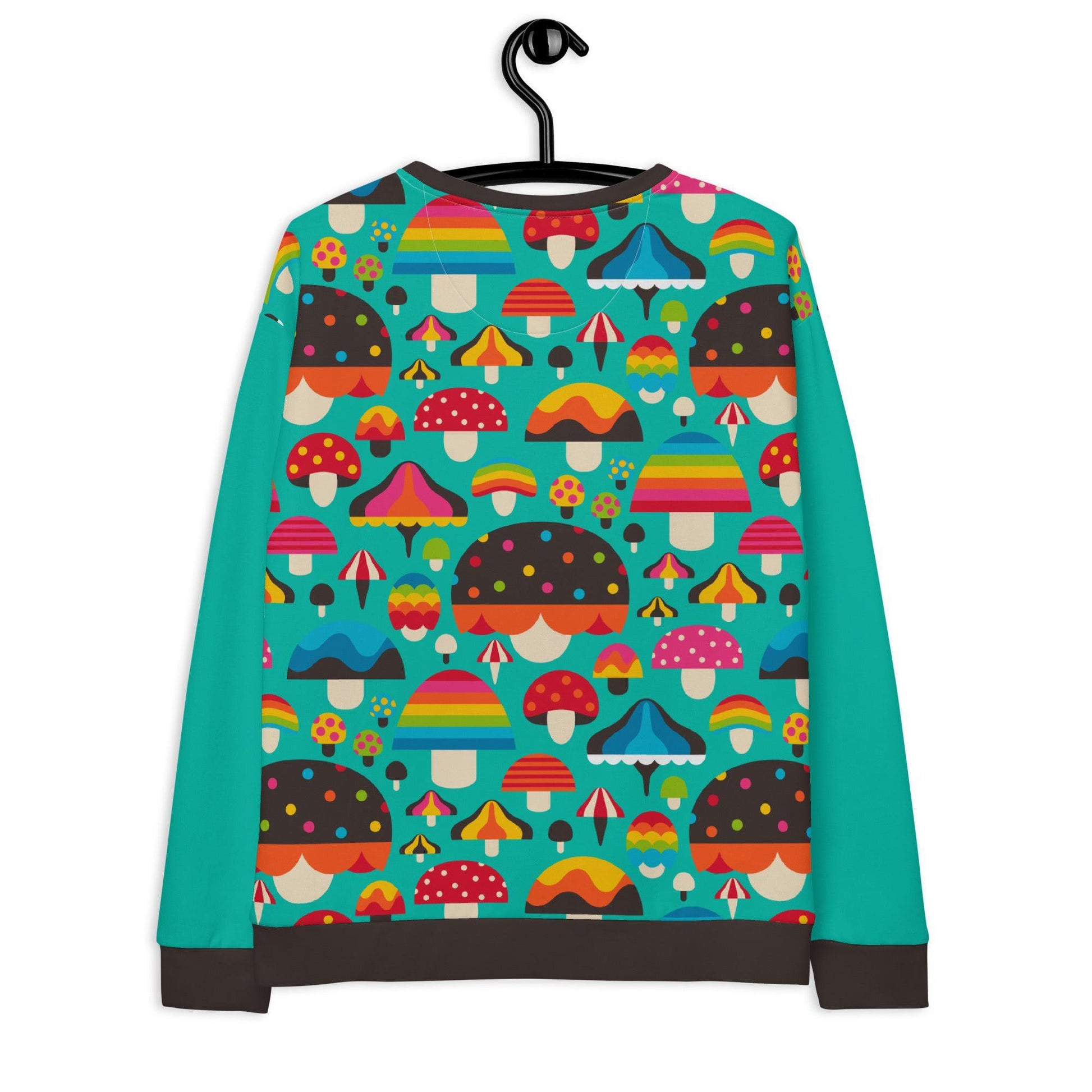 MUSHROOM MANIA mint - Sweatshirt | SHALMIAK
