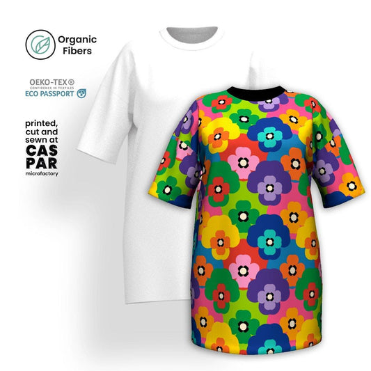 PANSY FAB - Organic Cotton T-Shirt Dress | SHALMIAK