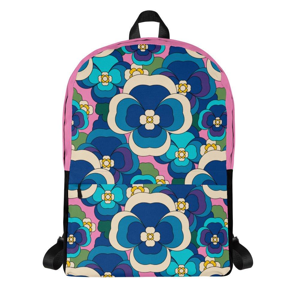 PANSY FANTASY blue pink - Backpack | SHALMIAK