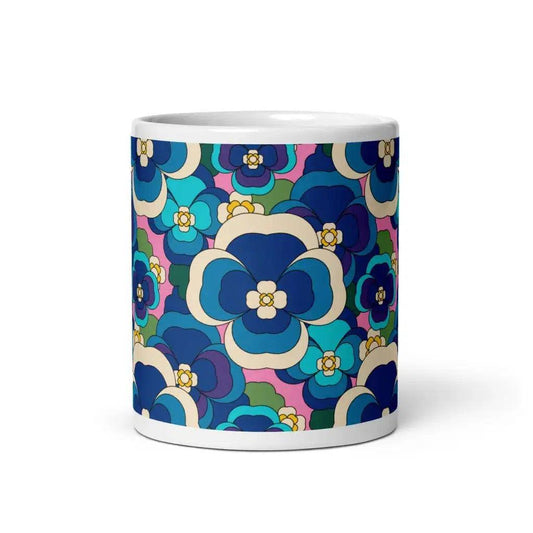 PANSY FANTASY blue pink - Mug | SHALMIAK