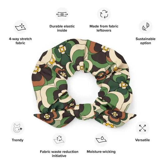 PANSY FANTASY green - Scrunchie | SHALMIAK