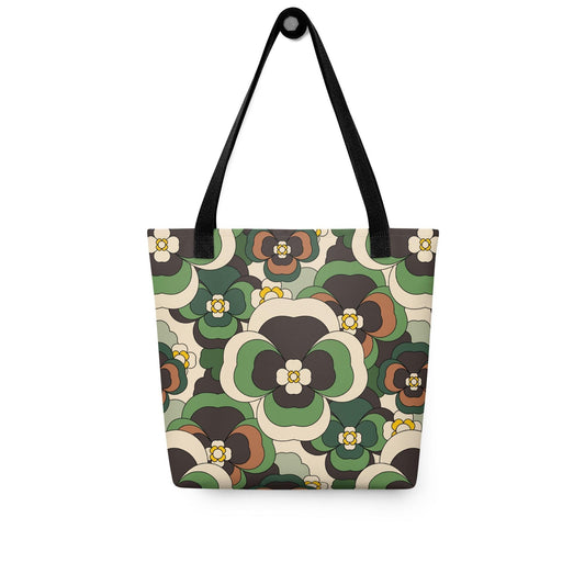 PANSY FANTASY green - Tote Bag | SHALMIAK