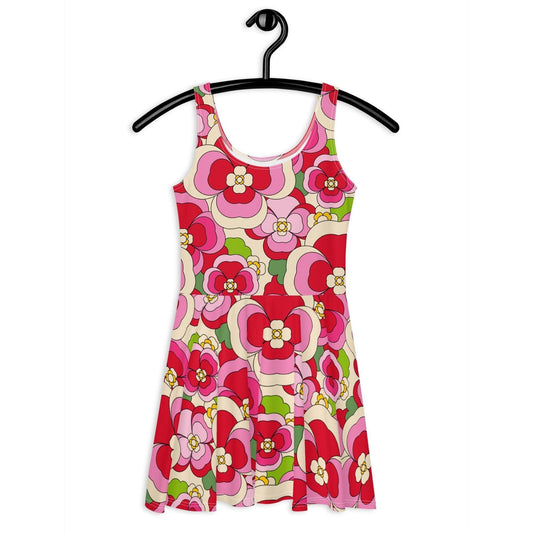 PANSY FANTASY pink - Skater Dress | SHALMIAK
