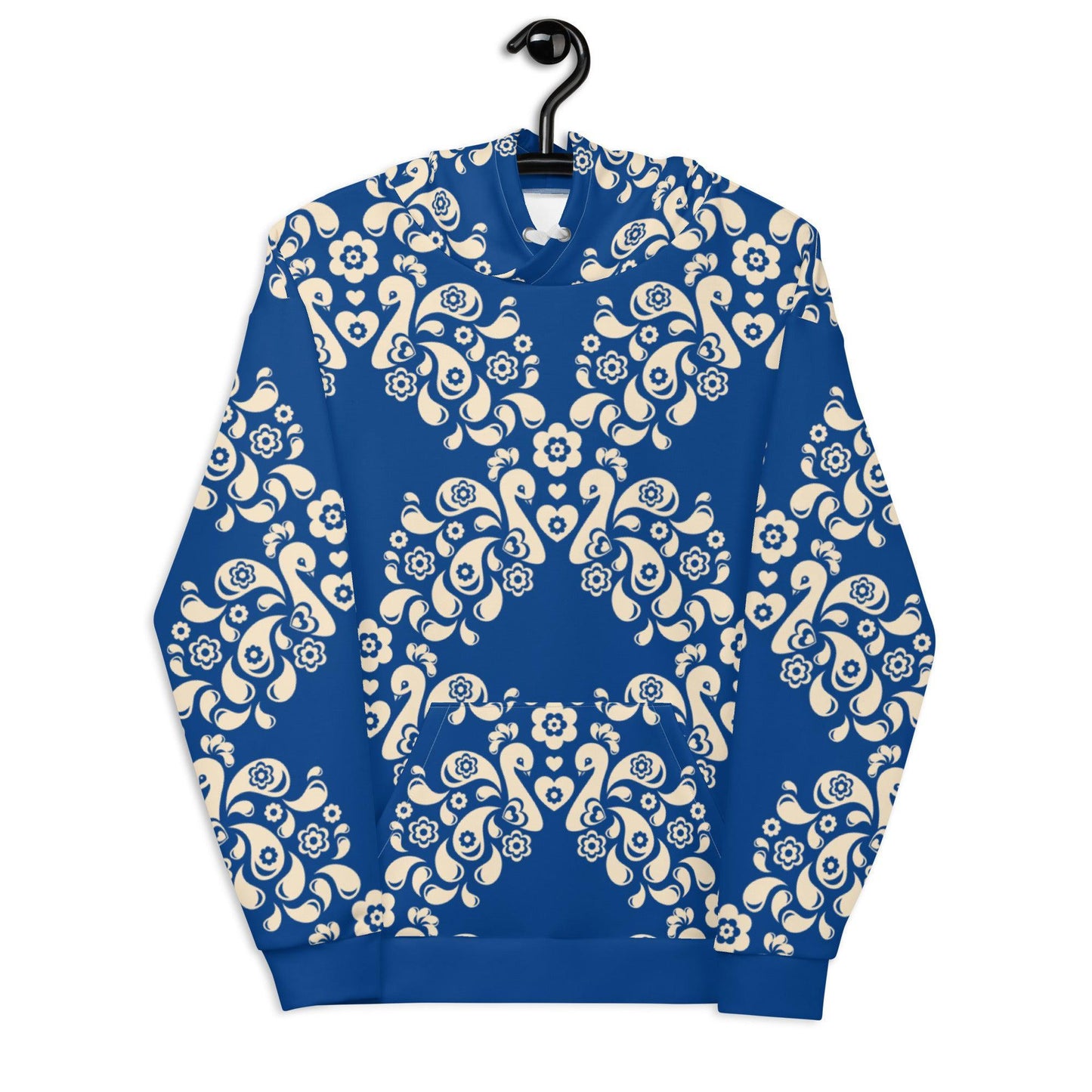 PEACOCK LOVE blue - Hoodie | SHALMIAK