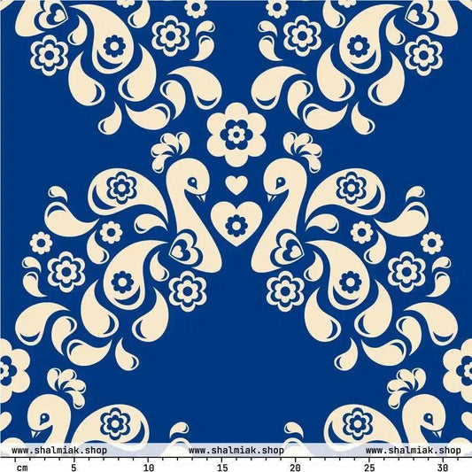 PEACOCK LOVE blue | SHALMIAK