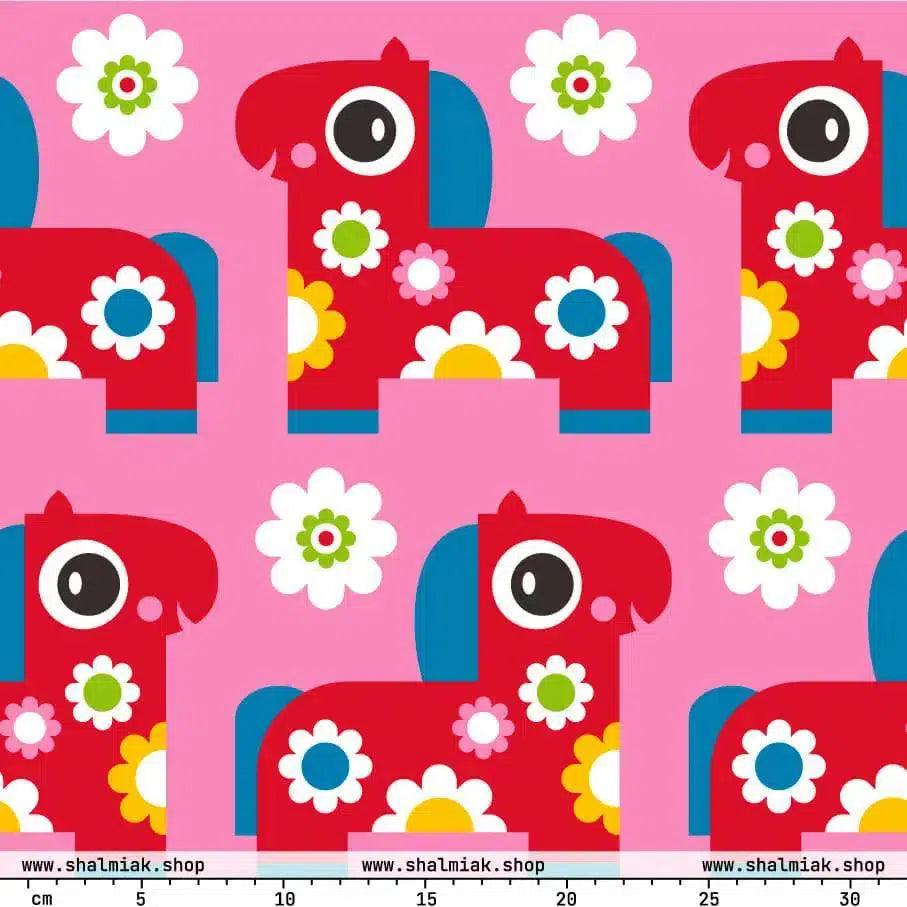 Fabric - PONY BLOOM pink