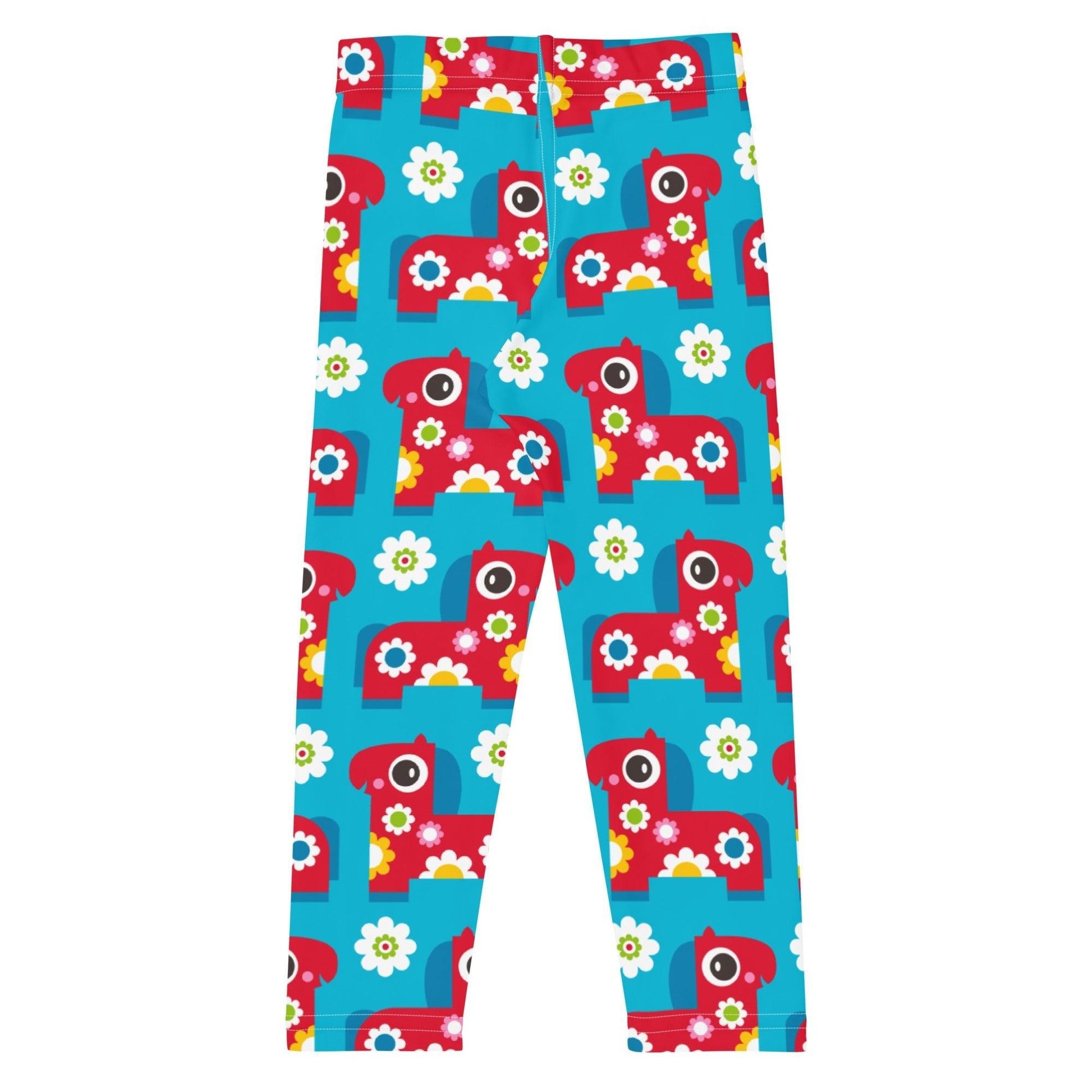 PONY BLOOM turquoise -2- Kids' Leggings