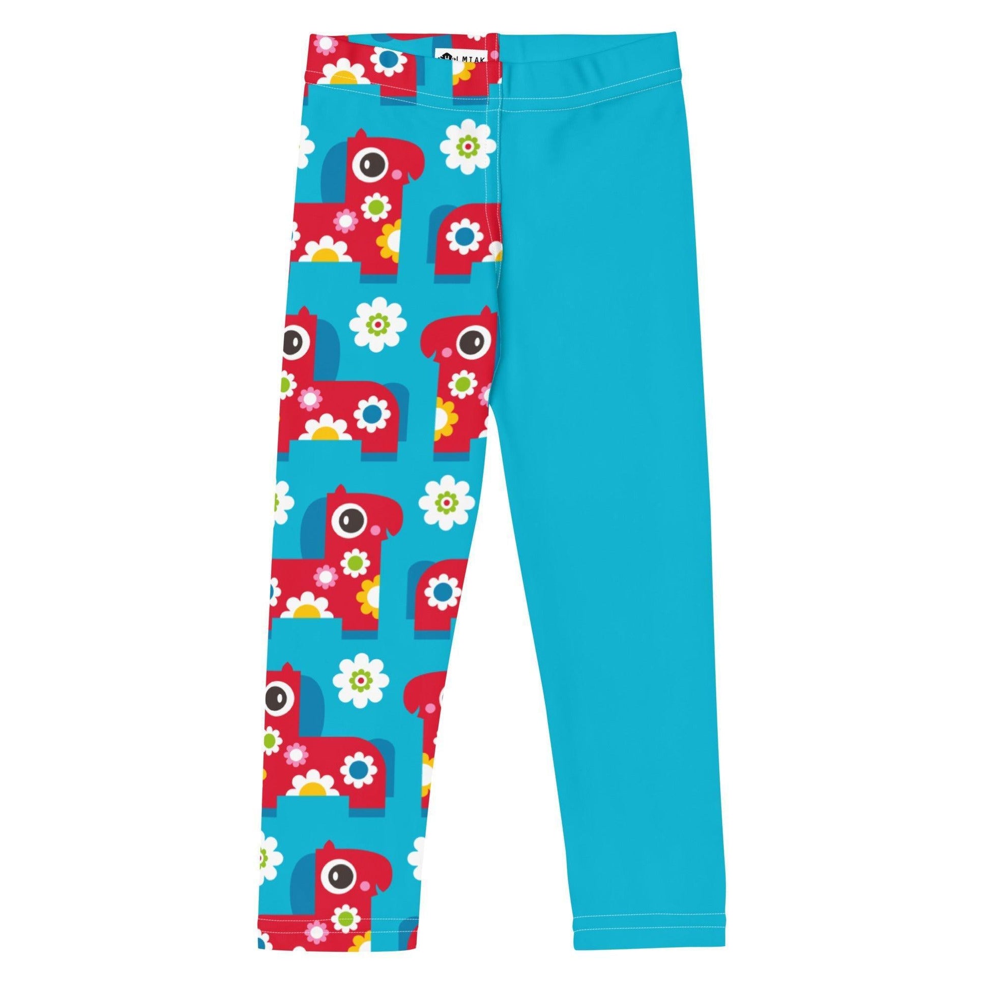PONY BLOOM turquoise - Kids' Leggings | SHALMIAK