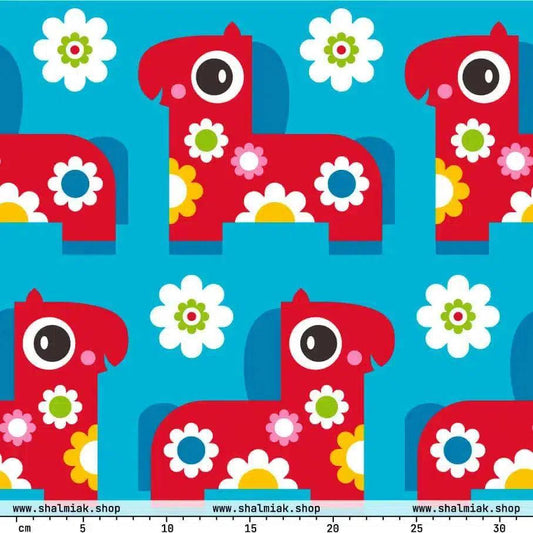 PONY BLOOM turquoise | SHALMIAK