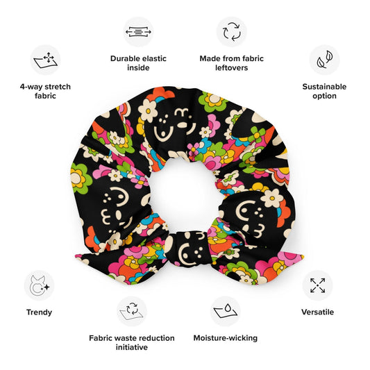 POPBUNNY black - Recycled Scrunchie | SHALMIAK