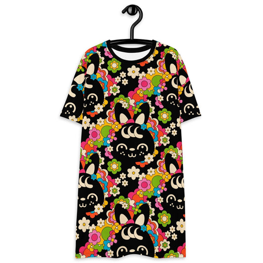 POPBUNNY black - T-Shirt Dress | SHALMIAK