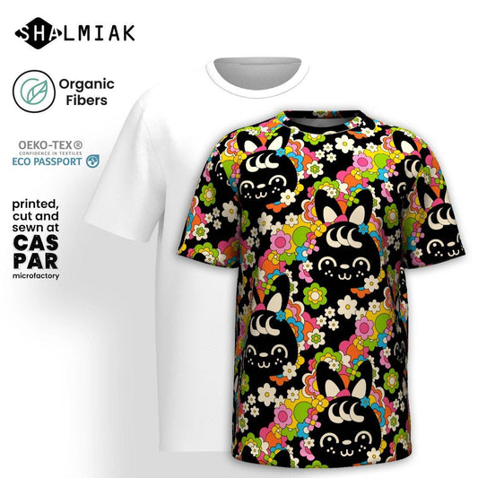 POPBUNNY black - Organic Cotton T-Shirt | SHALMIAK