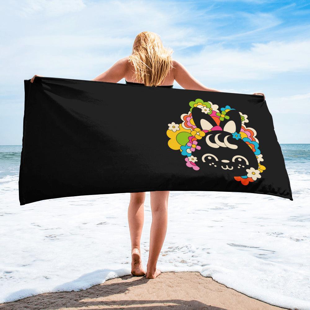 POPBUNNY black (just bunny) - Towel | SHALMIAK
