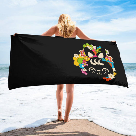 POPBUNNY black (just bunny) - Towel | SHALMIAK