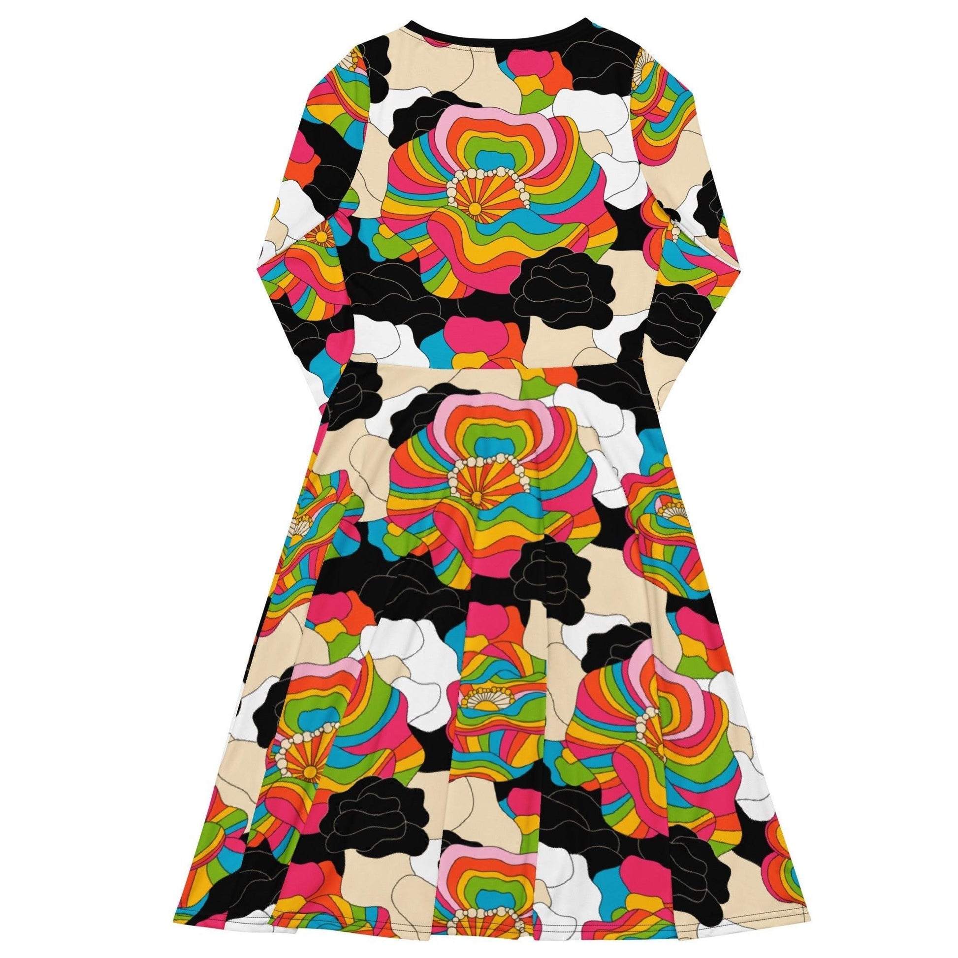RAINBOW POPPY - Midi Dress With Pockets | SHALMIAK