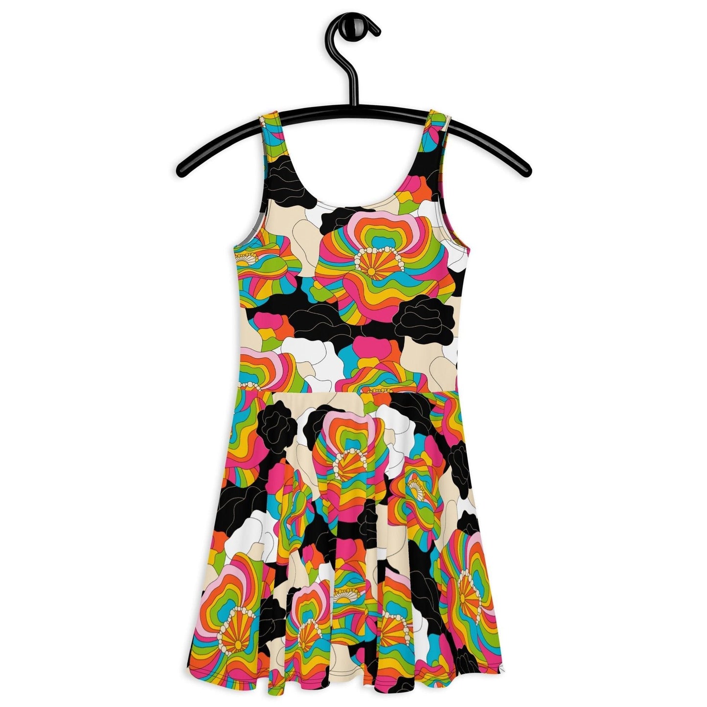 RAINBOW POPPY - Skater Dress | SHALMIAK