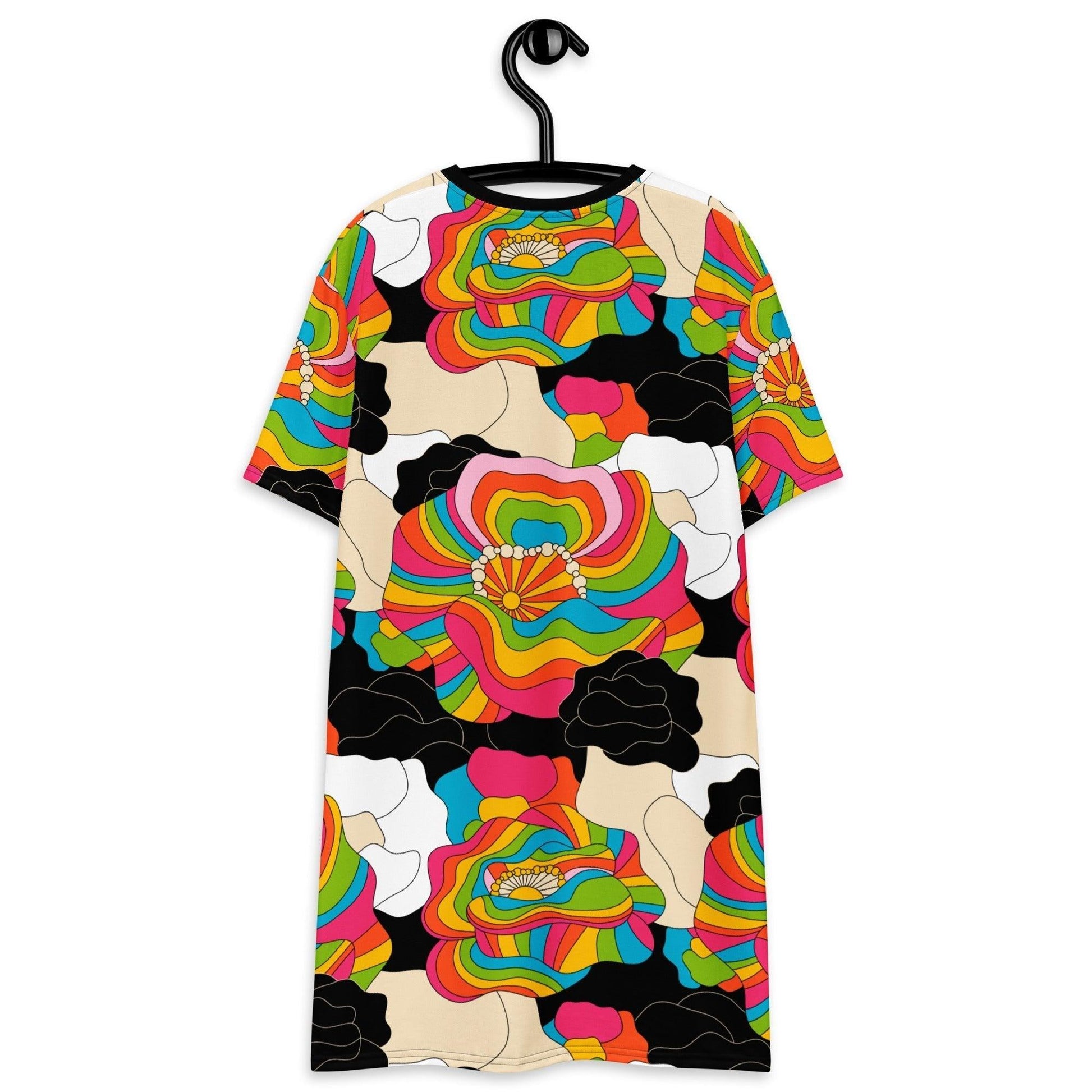RAINBOW POPPY - T-Shirt Dress | SHALMIAK