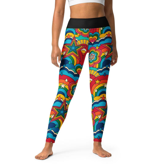 RAINBOW RAVE -2- Yoga Leggings | SHALMIAK