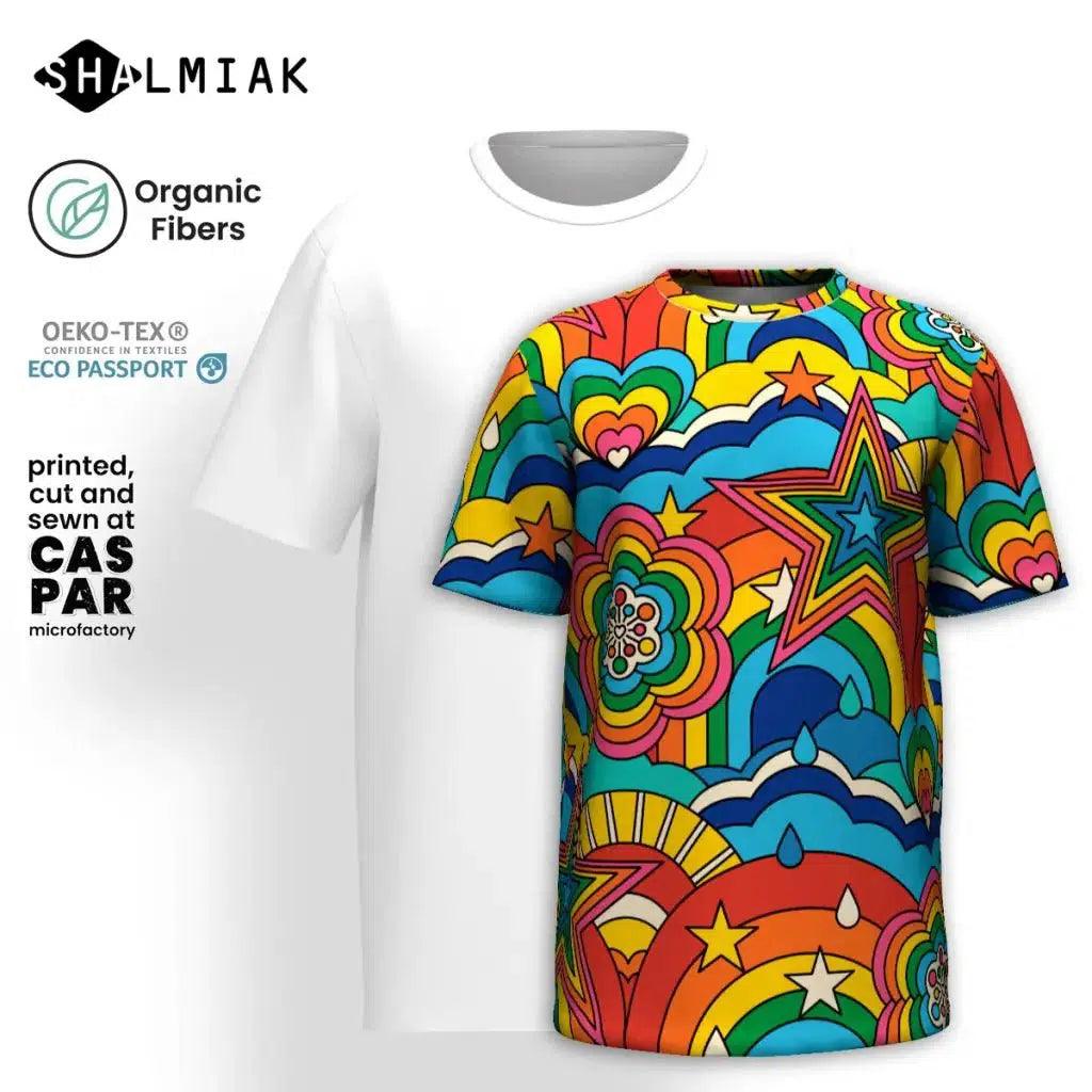 RAINBOW RAVE - Organic Cotton T-Shirt | SHALMIAK