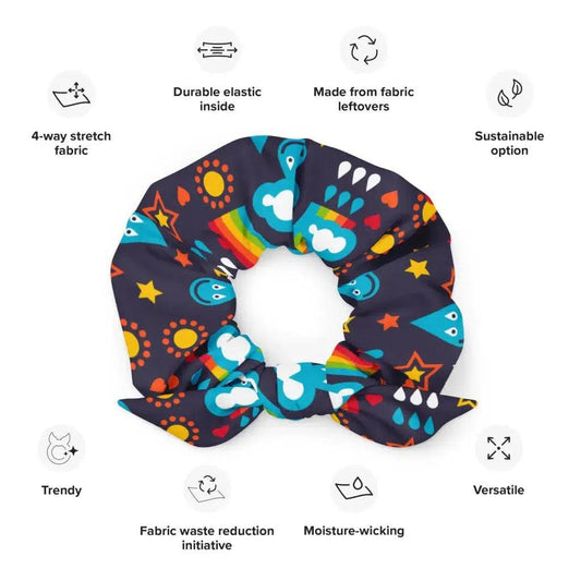 RAINBOWPHANT blue - Scrunchie | SHALMIAK